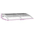 Door Canopy Black 59.1"x39.4" Polycarbonate