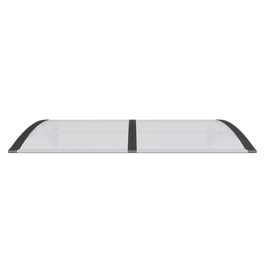 Door Canopy Black 59.1"x39.4" Polycarbonate