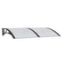 Door Canopy Black 59.1"x39.4" Polycarbonate