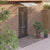 Door Canopy Black 59.1"x39.4" Polycarbonate