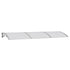 Door Canopy Gray 118.1"x39.4" Polycarbonate