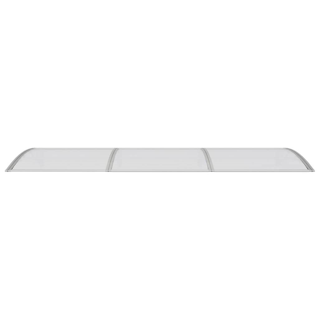 Door Canopy Gray 118.1"x39.4" Polycarbonate