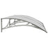 Door Canopy Gray 59.1"x31.5" Polycarbonate