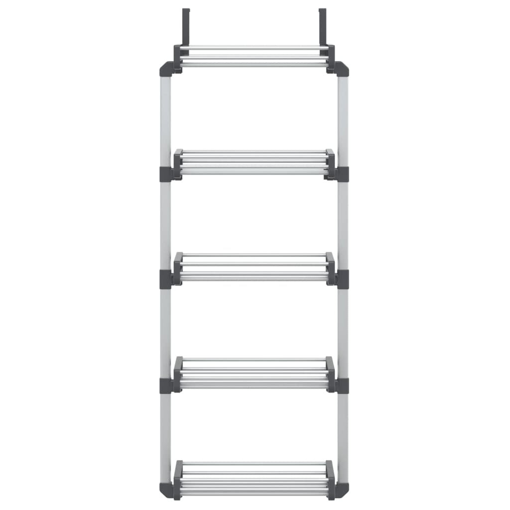 Door Organizer with 5 Shelves 20.5"x7.9"x53.1" Aluminum