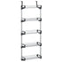 Door Organizer with 5 Shelves 20.5"x7.9"x53.1" Aluminum