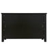 Drawer Dresser BAR CABINET side cabinet,buffet sideboard,buffet service counter, solid wood frame,plasticdoor panel,retro shell handle,applicable to dining room, living room, kitchen ,corridor,black