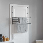 Drying Rack for Balcony 35"x9.8"x(23.6"-37.4") Aluminum