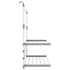 Drying Rack for Balcony 35"x9.8"x(23.6"-37.4") Aluminum