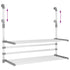 Drying Rack for Balcony 35"x9.8"x(23.6"-37.4") Aluminum