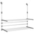Drying Rack for Balcony 35"x9.8"x(23.6"-37.4") Aluminum