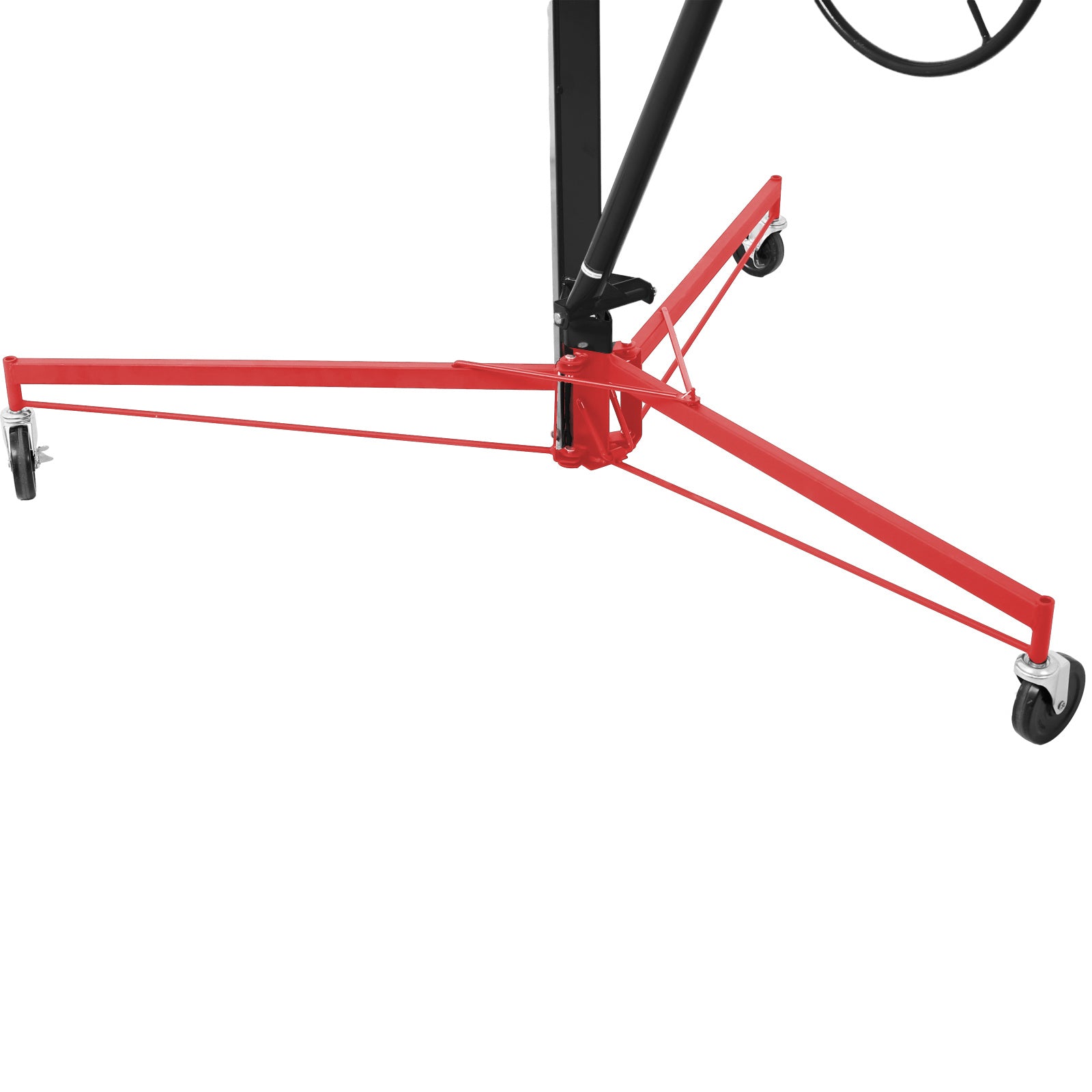 Drywall Lift Panel 11' Lift Drywall Panel Hoist Jack Lifter, RED+BLACK