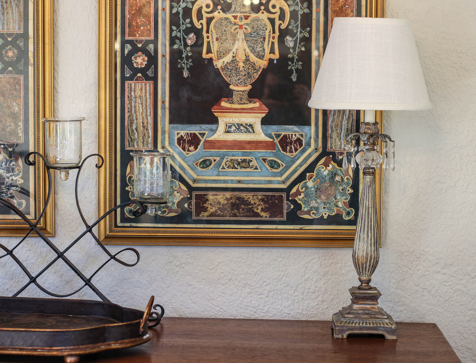 Empire Hardback Lampshade with Bulb Clip, White Fabric Lampshade for Table Lamps, Natural Linen, 5