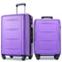 Expanable Spinner Wheel 2 Piece Luggage Set ABS Lightweight Suitcase with TSA Lock 20inch+24inch