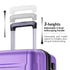 Expanable Spinner Wheel 2 Piece Luggage Set ABS Lightweight Suitcase with TSA Lock 20inch+24inch