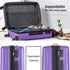 Expanable Spinner Wheel 2 Piece Luggage Set ABS Lightweight Suitcase with TSA Lock 20inch+24inch