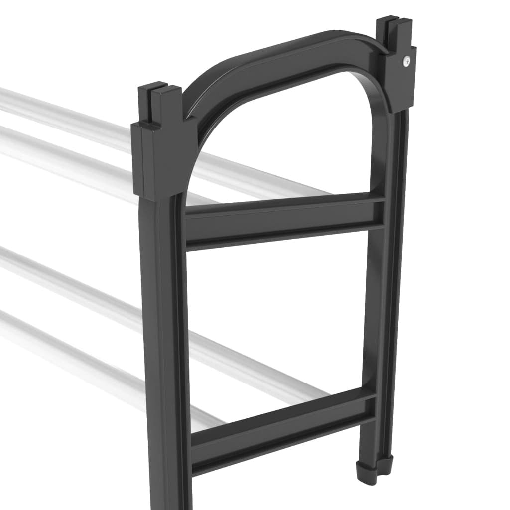 Extendable Shoe Rack with 2 Shelves 46.9
