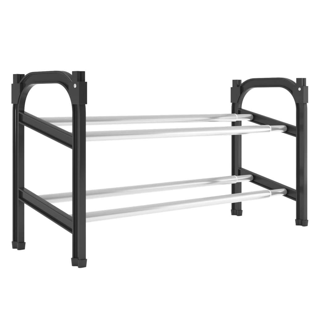 Extendable Shoe Rack with 2 Shelves 46.9