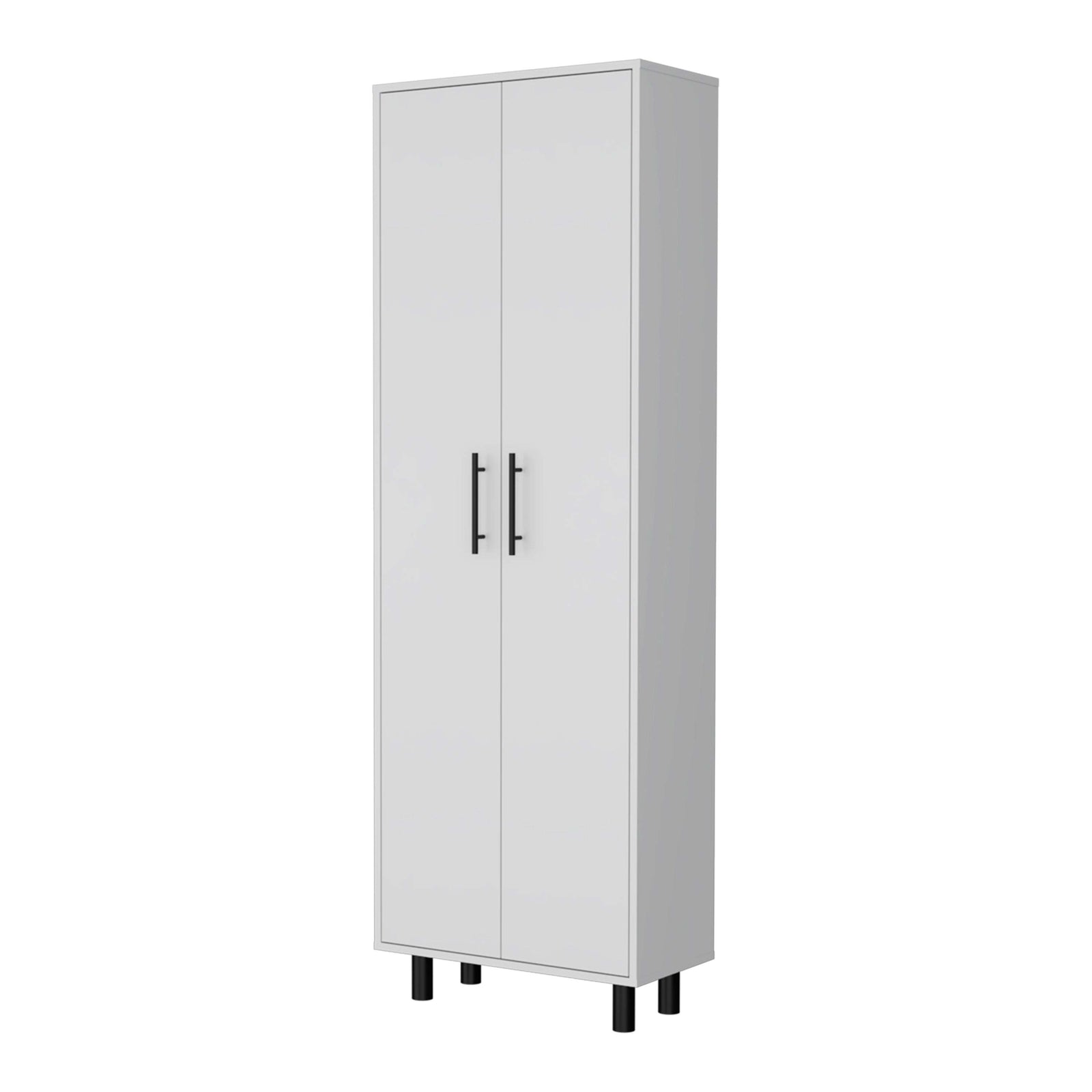 Fagan 2-Door 5-Shelf Kitchen Pantry White