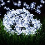 Fairy Blossom Flower Solar Garden String Lights - WoodPoly.com