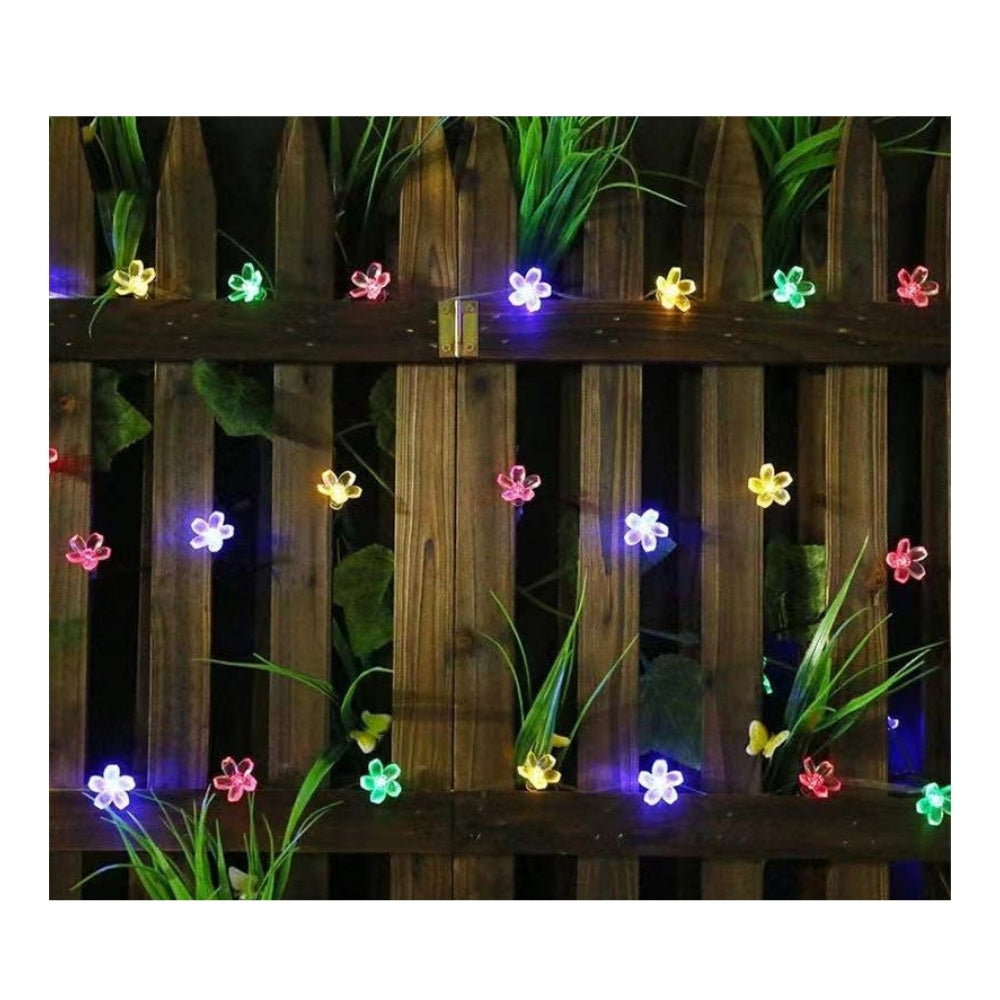 Fairy Blossom Flower Solar Garden String Lights - WoodPoly.com