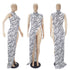 Fashion Zebra Print Sleeveless Tie Half Open Sexy Dress