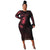 Fat Woman Knitted Plus Size Long Sleeve Midi Dress - WoodPoly.com
