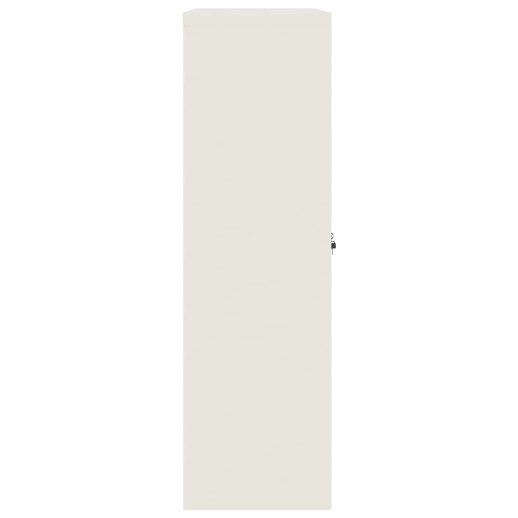 File Cabinet White 35.4"x15.7"x55.1" Steel