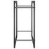 Firewood Rack Matt Black 19.7"x11"x22" Steel