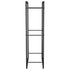 Firewood Rack Matt Black 19.7"x11"x37" Steel