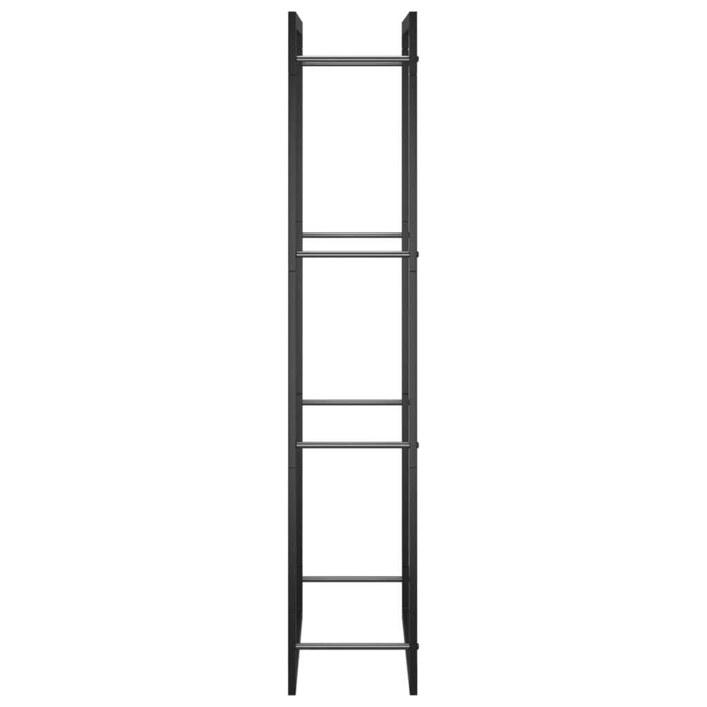 Firewood Rack Matt Black 19.7