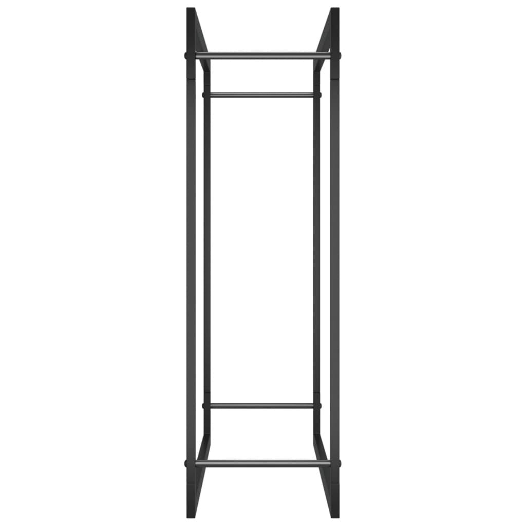 Firewood Rack Matt Black 31.5"x11"x33.9" Steel