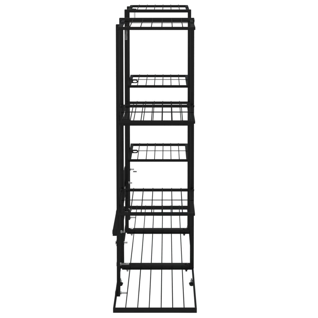 Flower Stand 37.2"x9.8"x35" Black Iron