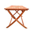 Foldable Patio Dining Set, 4 Folding Chairs & 1 Dining Table, Indoor and outdoor universal,Teak