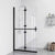 Foldable Walk-in Shower Wall Transparent ESG Glass 31.5"x74.8"
