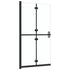 Foldable Walk-in Shower Wall Transparent ESG Glass 35.4"x74.8"