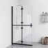 Foldable Walk-in Shower Wall Transparent ESG Glass 43.3"x74.8"
