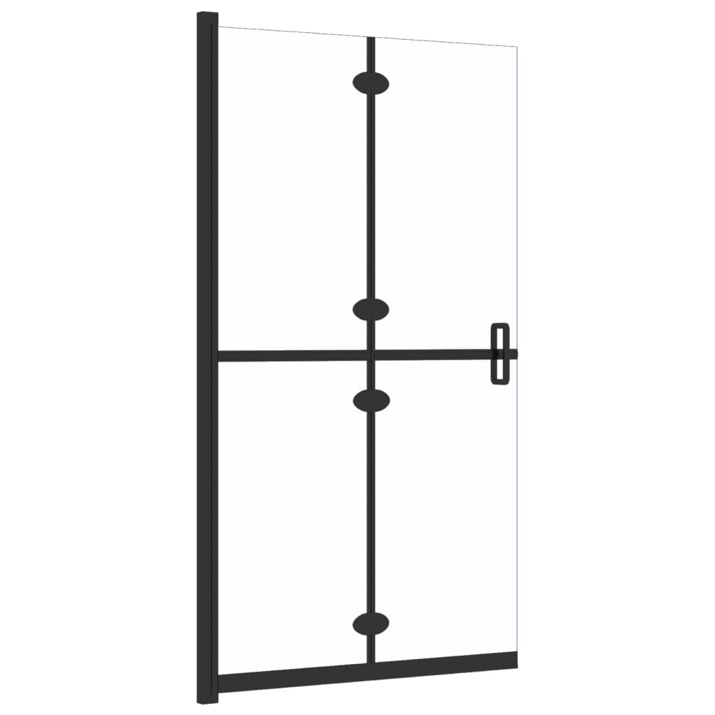 Foldable Walk-in Shower Wall Transparent ESG Glass 43.3