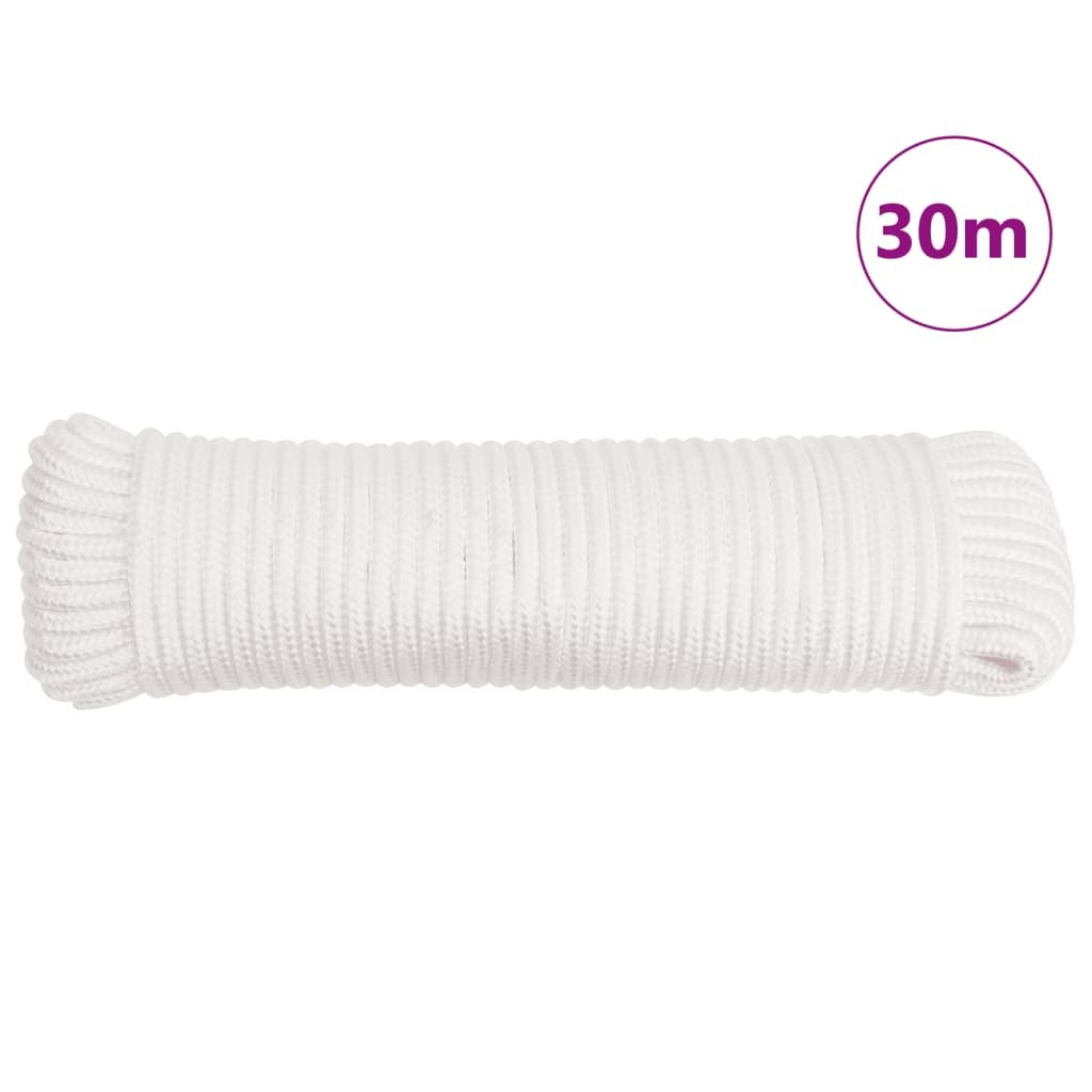 Folding Anchor with Rope Silver 1.5 lb Malleable Iron