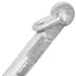 Folding Anchor with Rope Silver 1.5 lb Malleable Iron