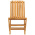 Folding Patio Chairs 2 pcs 18.5"x18.5"x35" Solid Wood Teak