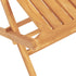 Folding Patio Chairs 2 pcs 18.5"x18.5"x35" Solid Wood Teak