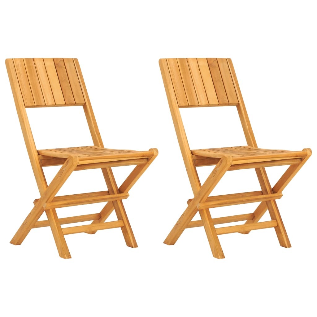 Folding Patio Chairs 2 pcs 18.5