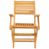 Folding Patio Chairs 2 pcs 21.7"x24.4"x35.4" Solid Wood Teak