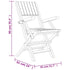 Folding Patio Chairs 2 pcs 21.7"x24"x35.4" Solid Wood Teak