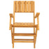 Folding Patio Chairs 2 pcs 21.7"x24"x35.4" Solid Wood Teak
