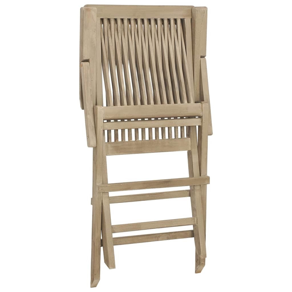 Folding Patio Chairs 2 pcs Gray 22