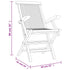 Folding Patio Chairs 2 pcs Gray 22"x24"x35" Solid Wood Teak