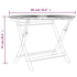 Folding Patio Table Ø 33.5"x29.5" Solid Wood Teak