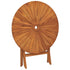 Folding Patio Table Ø 33.5"x29.5" Solid Wood Teak