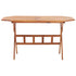Folding Patio Table 53.1"x33.5"x29.5" Solid Wood Acacia